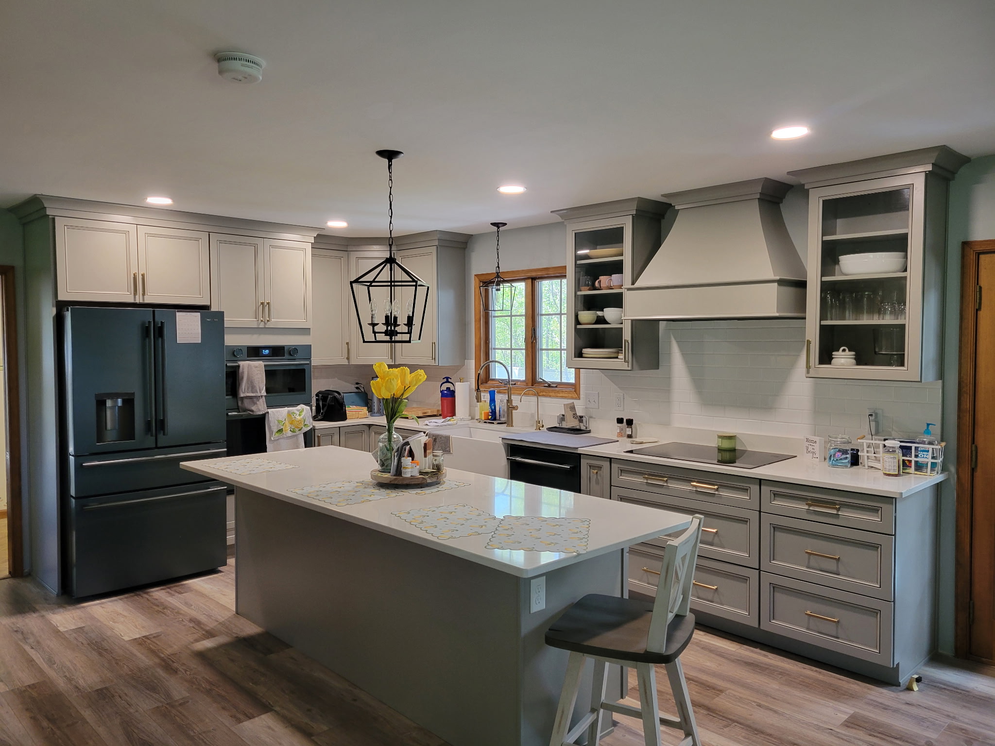 A beautiful new kitchen built by Jared D. Aungst Construction.